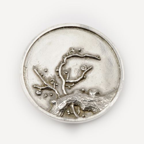 Tree Blossom Coin - Brooch: click to enlarge